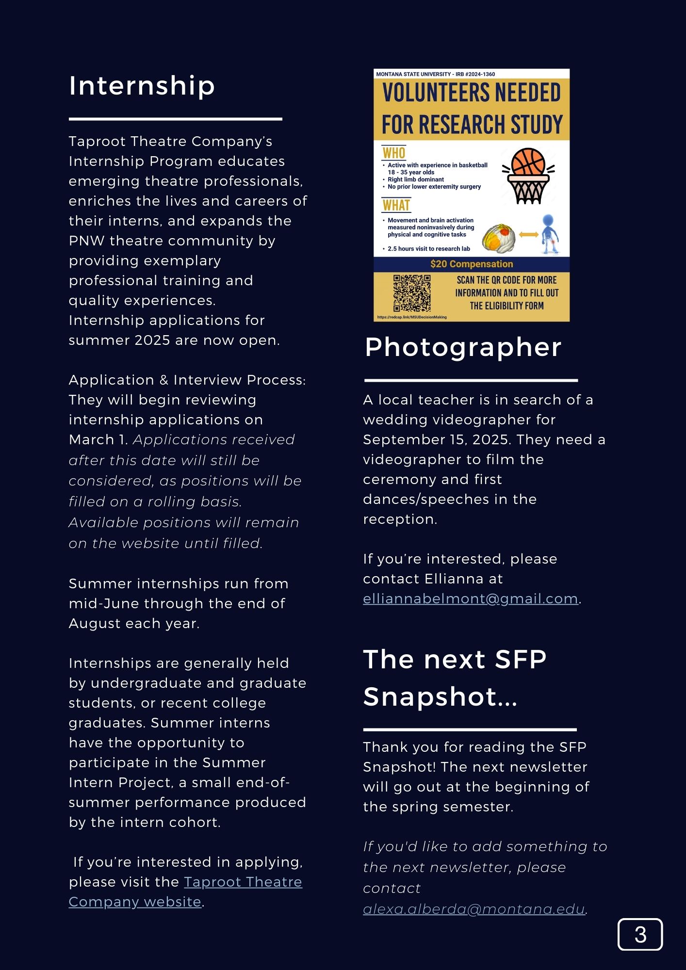 The SFP Snapshot V142 Page 4