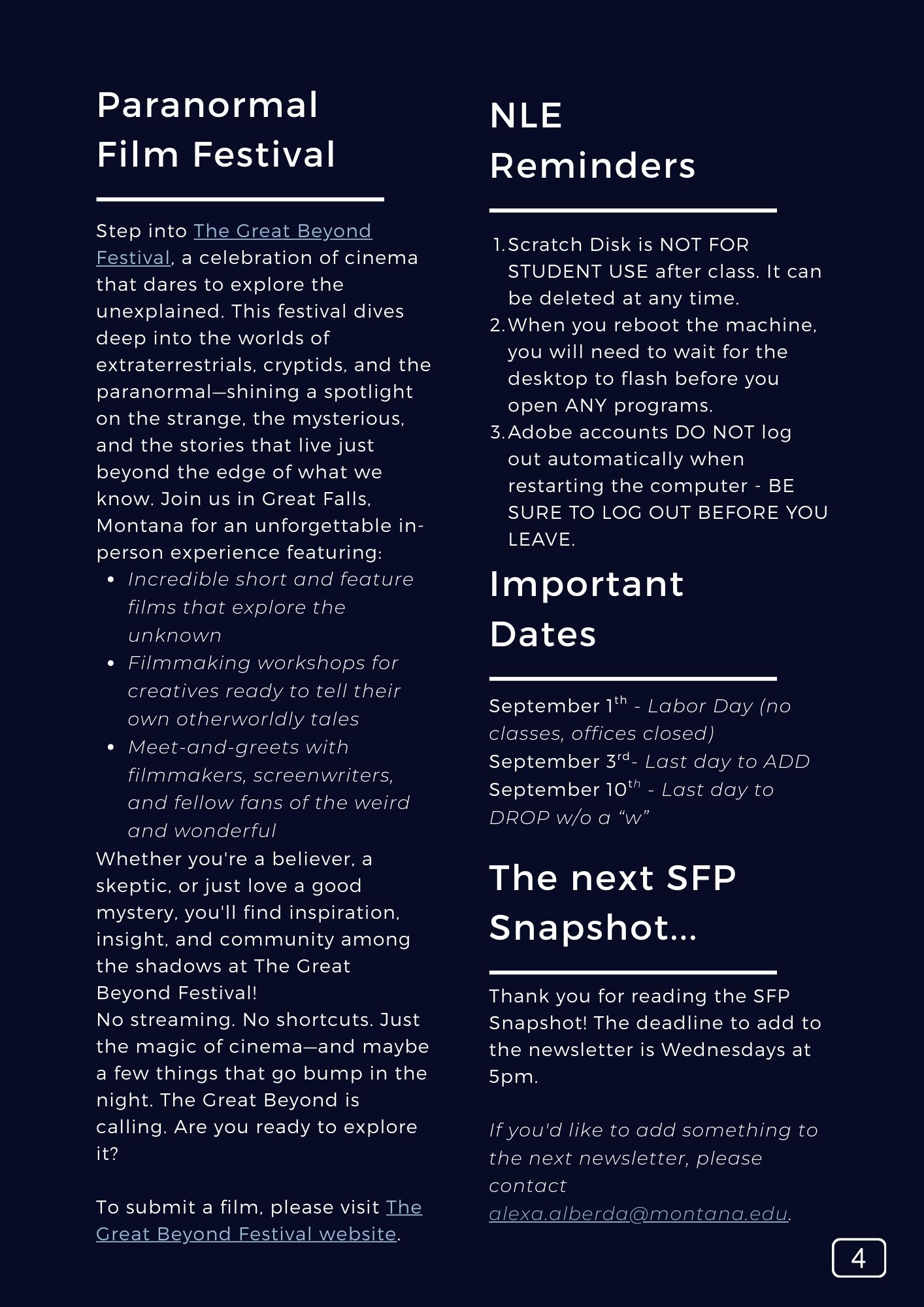 The SFP Snapshot v157 Page 5