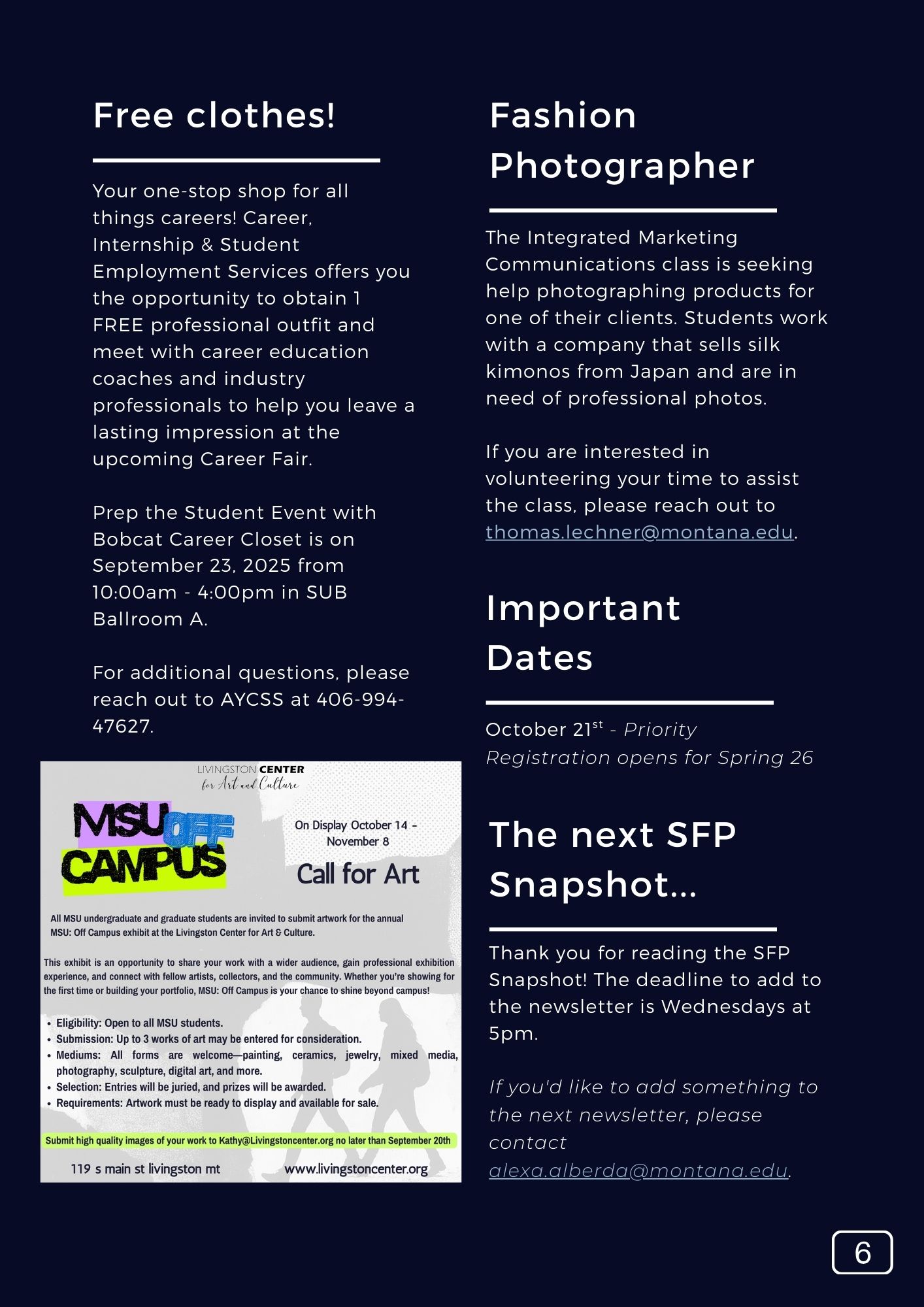 The SFP Snapshot V161 Page 7