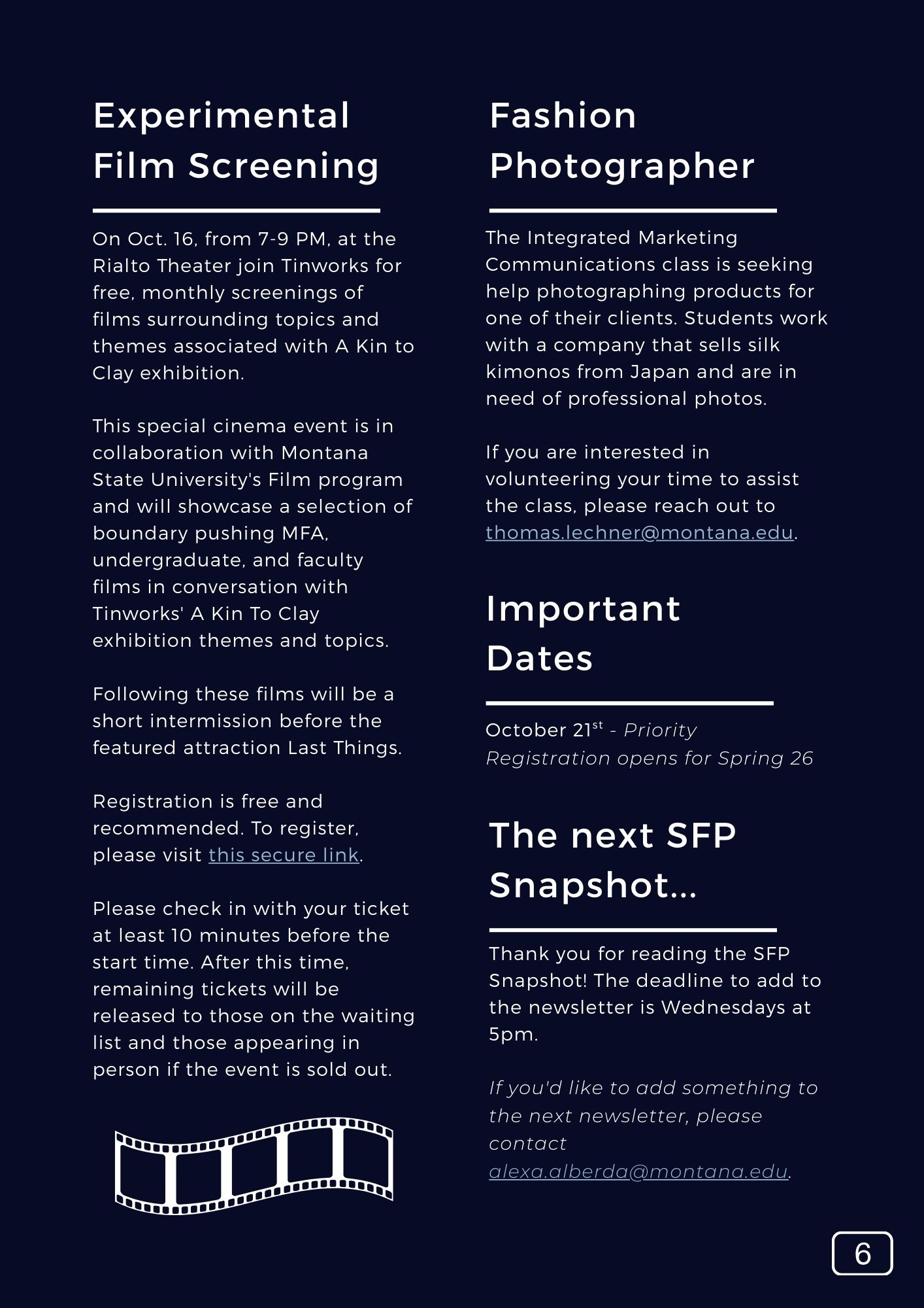 The SFP Snapshot V162 Page 7