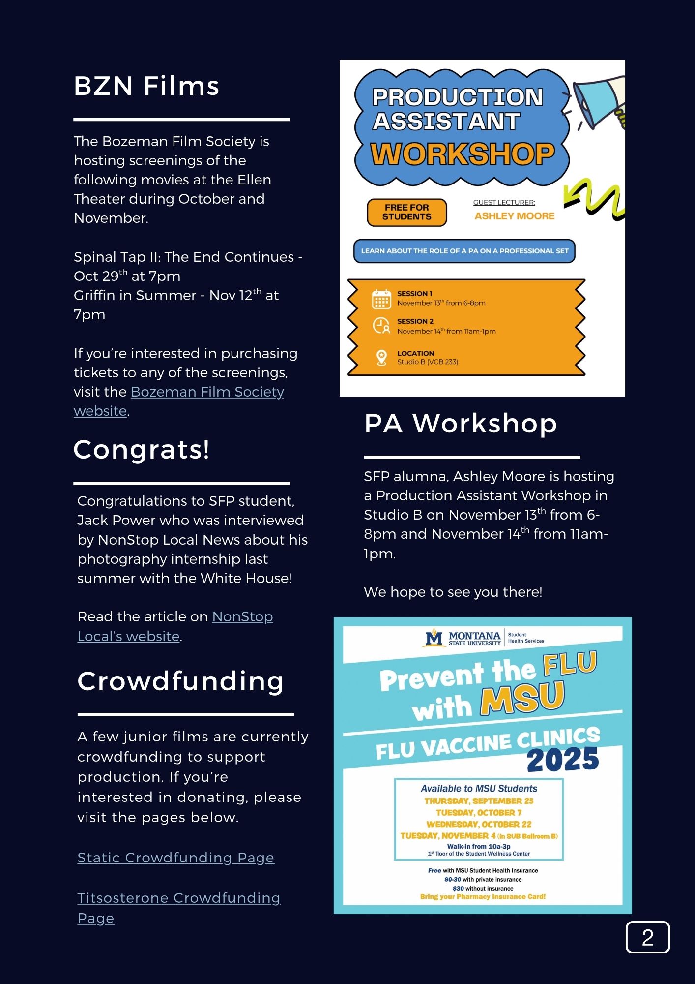 The SFP Snapshot V165 Page 3