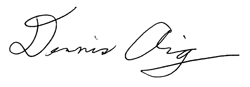 dennis aig signature